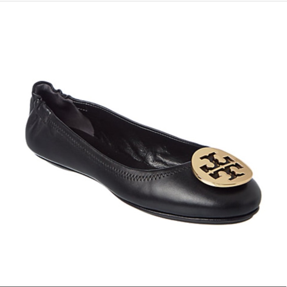 Tori Burch Minnie Travel Leather Ballet Flats